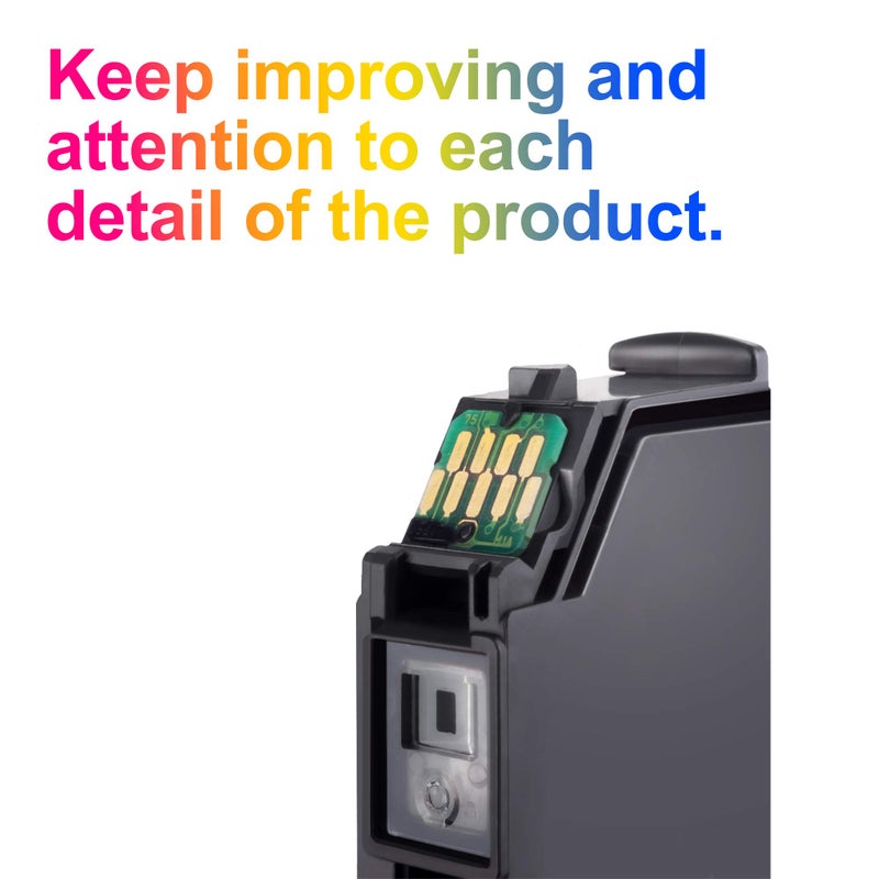 Uniwork Remanufactured Ink Cartridge Replacement for Epson 273 XL 273XL T273XL use for XP820 XP810 XP800 XP620 XP610 XP600 XP520 Printer (2 Black, 1 Photo Black, 1 Cyan, 1 Magenta, 1 Yellow), 6 Pack - Image 2